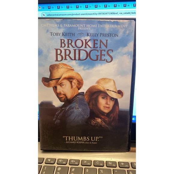 Broken Bridges (DVD, 2007) CMT Films Toby Keith Kelly Preston Burt Reynolds OOP - Picture 1 of 4